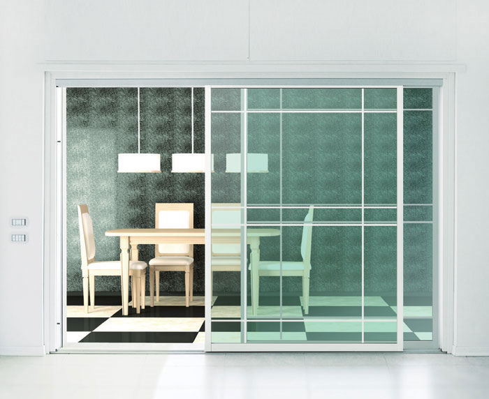客餐廳鋁框玻璃推拉門