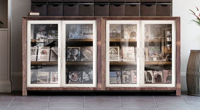 櫥櫃鋁框玻璃門